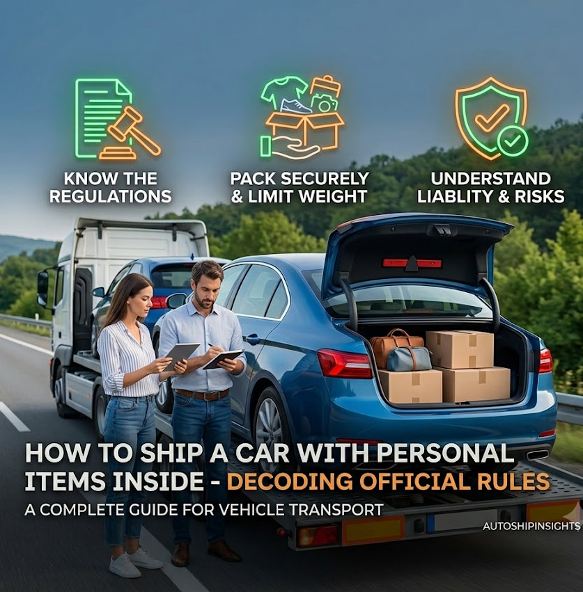 How to Ship a Car with Personal Items Inside - Decoding Official Rules