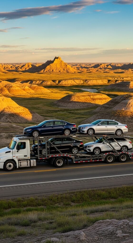 north dakota car shipping service with open hauler