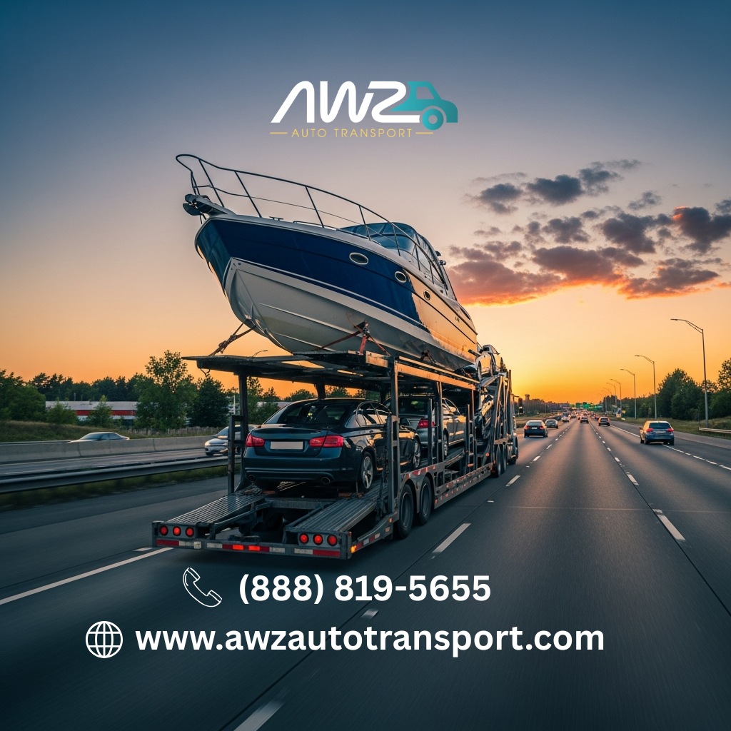 shipping boat by awz auto transport company