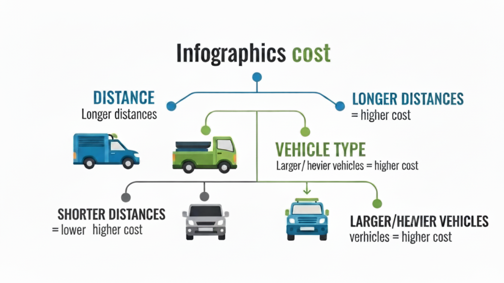 Infographic on transportation cost factors